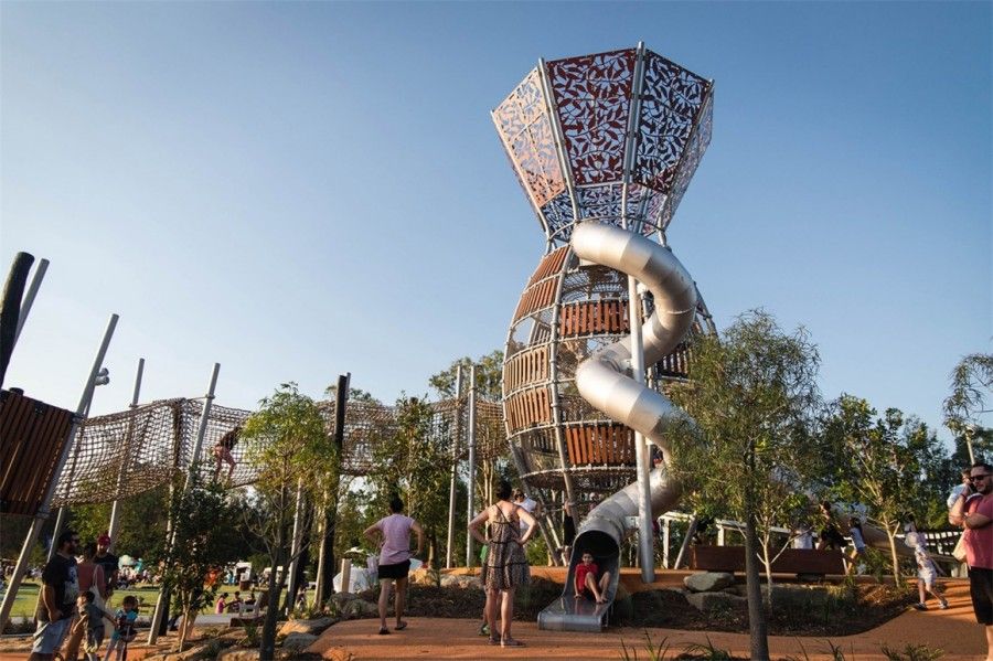 儿童户外无动力游乐设备 - 5种设计让孩子回归自然玩乐